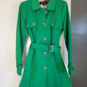 Black Rivet Trench Coat